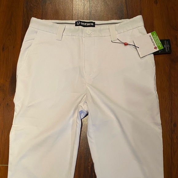 SUNICE Men’s White Pants Sz 32 NWT - Picture 5 of 12